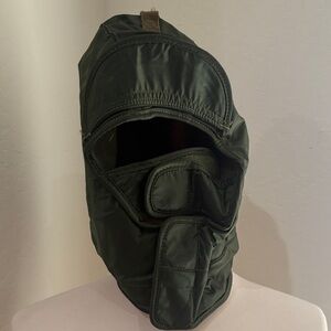 Vintage Olive Green extreme cold weather impermeable Face Mask